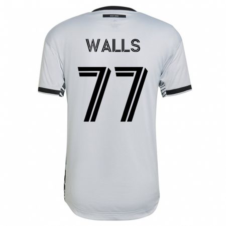 Kandiny Homme Maillot Casey Walls #77 Blanc Tenues Extérieur 2023/24 T-Shirt