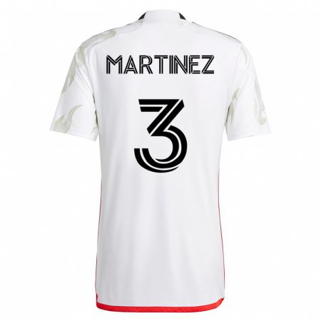 Kandiny Homme Maillot José Antonio Martínez #3 Blanc Tenues Extérieur 2023/24 T-Shirt