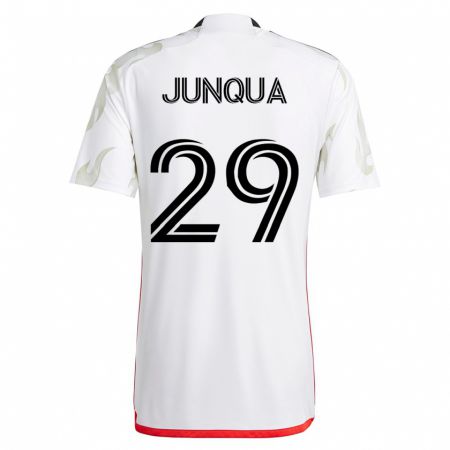 Kandiny Homme Maillot Sam Junqua #29 Blanc Tenues Extérieur 2023/24 T-Shirt