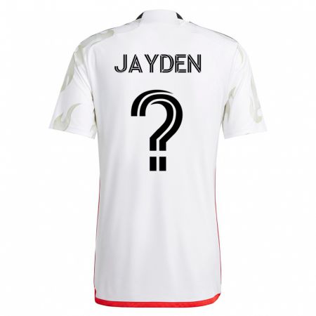 Kandiny Homme Maillot Rus Jayden #0 Blanc Tenues Extérieur 2023/24 T-Shirt