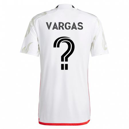 Kandiny Homme Maillot Nayrobi Vargas #0 Blanc Tenues Extérieur 2023/24 T-Shirt