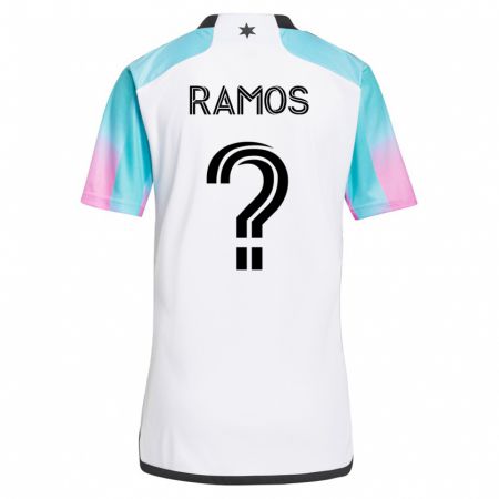 Kandiny Homme Maillot Jason Ramos #0 Blanc Tenues Extérieur 2023/24 T-Shirt