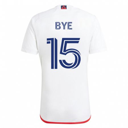 Kandiny Homme Maillot Brandon Bye #15 Blanc Rouge Tenues Extérieur 2023/24 T-Shirt