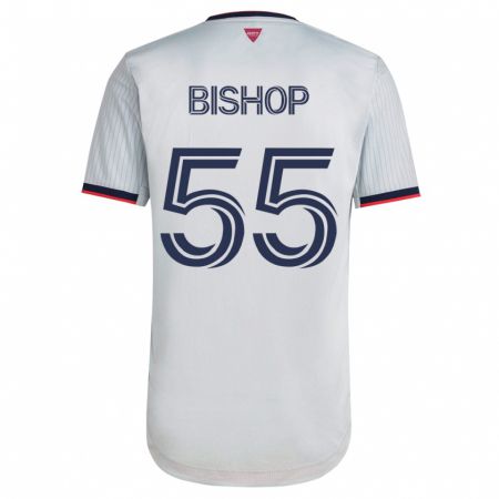 Kandiny Homme Maillot Nick Bishop #55 Blanc Tenues Extérieur 2023/24 T-Shirt