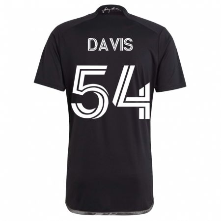 Kandiny Homme Maillot Sean Davis #54 Noir Tenues Extérieur 2023/24 T-Shirt