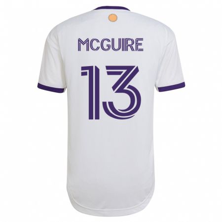Kandiny Homme Maillot Duncan Mcguire #13 Blanc Tenues Extérieur 2023/24 T-Shirt