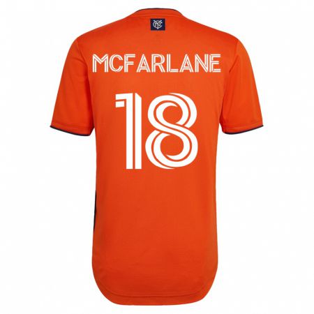 Kandiny Homme Maillot Christian Mcfarlane #18 Noir Tenues Extérieur 2023/24 T-Shirt