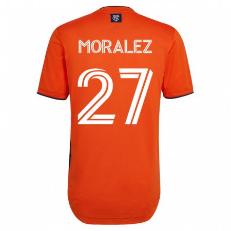 Kandiny Homme Maillot Maxi Moralez #27 Noir Tenues Extérieur 2023/24 T-Shirt