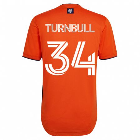 Kandiny Homme Maillot Stephen Turnbull #34 Noir Tenues Extérieur 2023/24 T-Shirt