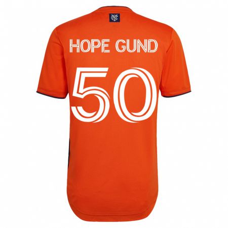 Kandiny Homme Maillot Kofi Hope-Gund #50 Noir Tenues Extérieur 2023/24 T-Shirt