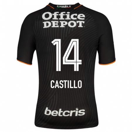 Kandiny Homme Maillot José Castillo #14 Noir Tenues Extérieur 2023/24 T-Shirt