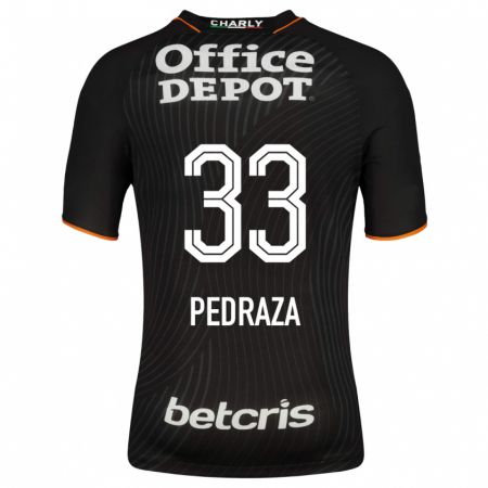 Kandiny Homme Maillot Pedro Pedraza #33 Noir Tenues Extérieur 2023/24 T-Shirt