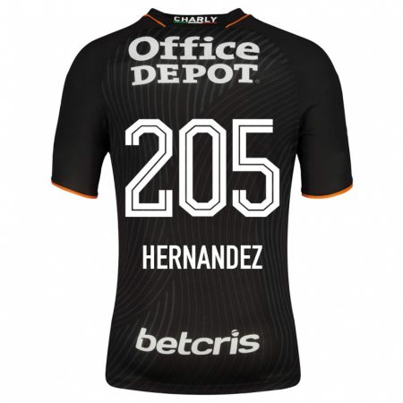 Kandiny Homme Maillot Sergio Hernández #205 Noir Tenues Extérieur 2023/24 T-Shirt