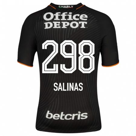 Kandiny Homme Maillot Jesús Salinas #298 Noir Tenues Extérieur 2023/24 T-Shirt