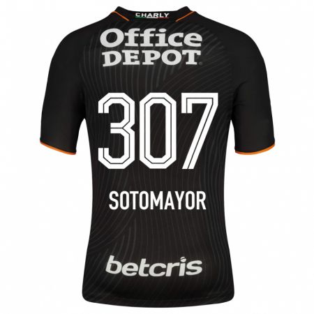 Kandiny Homme Maillot Jacob Sotomayor #307 Noir Tenues Extérieur 2023/24 T-Shirt