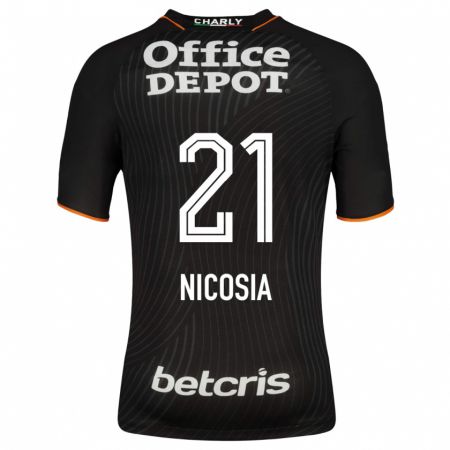 Kandiny Homme Maillot Nina Nicosia #21 Noir Tenues Extérieur 2023/24 T-Shirt