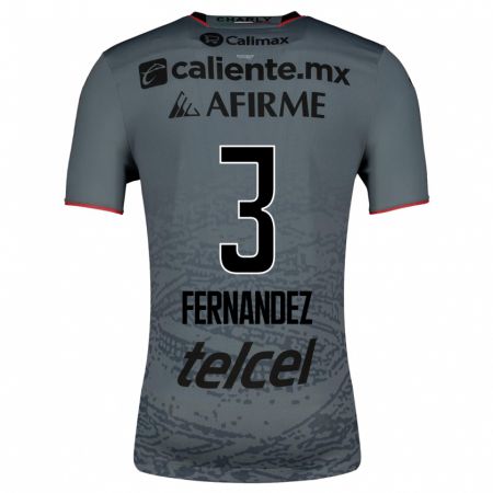 Kandiny Homme Maillot Rafael Fernández #3 Gris Tenues Extérieur 2023/24 T-Shirt
