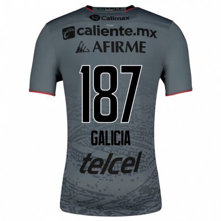 Kandiny Homme Maillot Carlos Galicia #187 Gris Tenues Extérieur 2023/24 T-Shirt