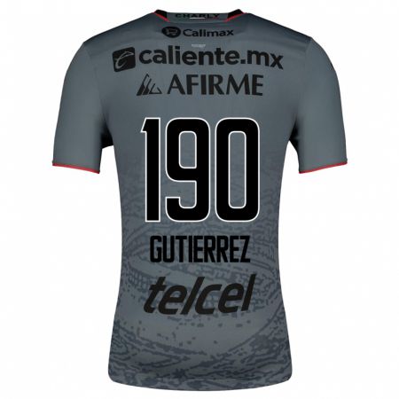 Kandiny Homme Maillot Dayán Gutiérrez #190 Gris Tenues Extérieur 2023/24 T-Shirt