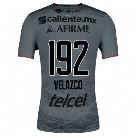 Kandiny Homme Maillot Emiliano Velazco #192 Gris Tenues Extérieur 2023/24 T-Shirt