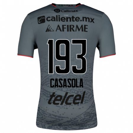 Kandiny Homme Maillot Axel Casasola #193 Gris Tenues Extérieur 2023/24 T-Shirt