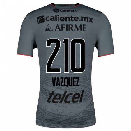 Kandiny Homme Maillot Daniel Vázquez #210 Gris Tenues Extérieur 2023/24 T-Shirt