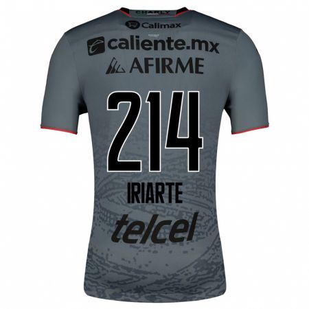 Kandiny Homme Maillot Oliver Iriarte #214 Gris Tenues Extérieur 2023/24 T-Shirt