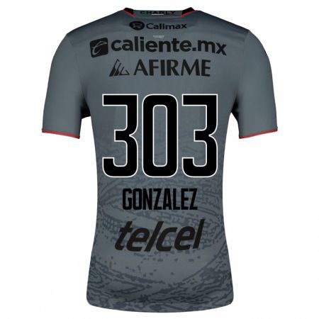 Kandiny Homme Maillot Osmar González #303 Gris Tenues Extérieur 2023/24 T-Shirt