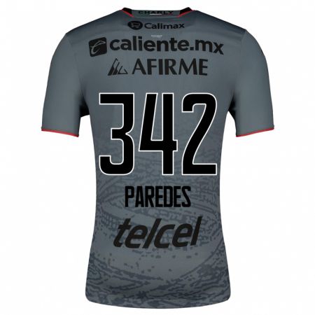 Kandiny Homme Maillot Santiago Paredes #342 Gris Tenues Extérieur 2023/24 T-Shirt