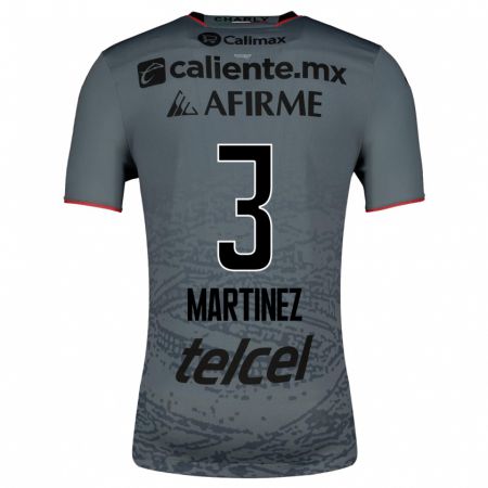 Kandiny Homme Maillot Nathaly Martínez #3 Gris Tenues Extérieur 2023/24 T-Shirt