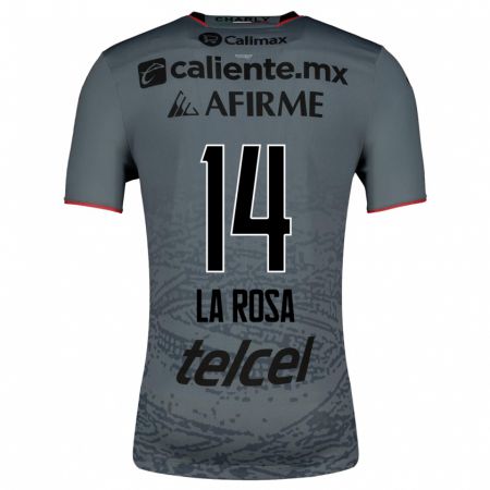 Kandiny Homme Maillot Joselyn De La Rosa #14 Gris Tenues Extérieur 2023/24 T-Shirt