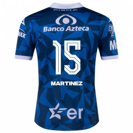 Kandiny Homme Maillot Guillermo Martínez #15 Bleu Tenues Extérieur 2023/24 T-Shirt