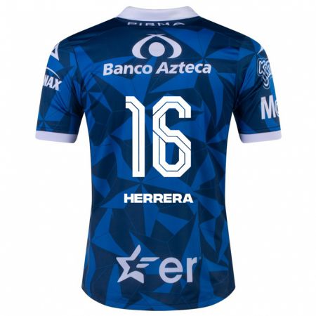 Kandiny Homme Maillot Alberto Herrera #16 Bleu Tenues Extérieur 2023/24 T-Shirt