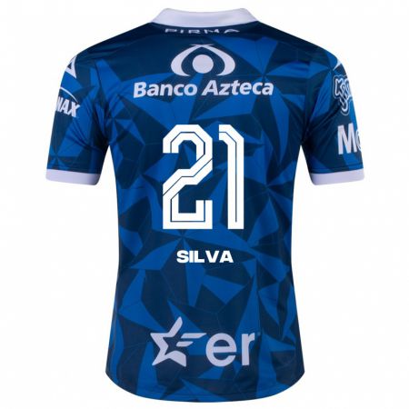 Kandiny Homme Maillot Gastón Silva #21 Bleu Tenues Extérieur 2023/24 T-Shirt
