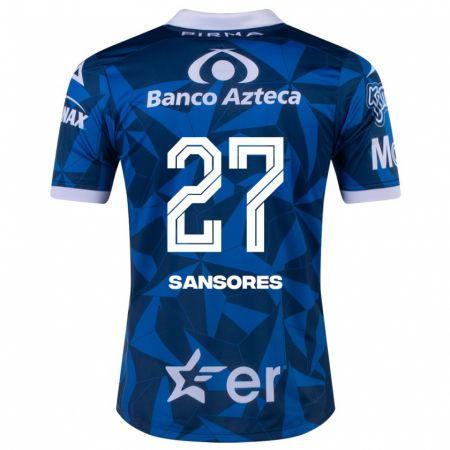 Kandiny Homme Maillot Miguel Sansores #27 Bleu Tenues Extérieur 2023/24 T-Shirt