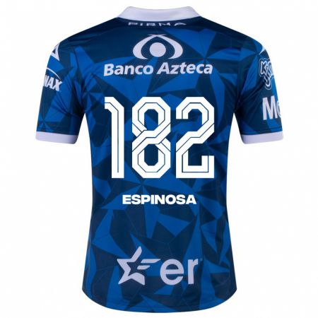 Kandiny Homme Maillot Daniel Espinosa #182 Bleu Tenues Extérieur 2023/24 T-Shirt