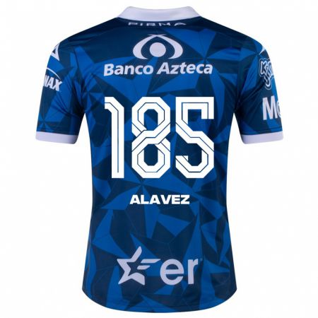 Kandiny Homme Maillot Brian Alavez #185 Bleu Tenues Extérieur 2023/24 T-Shirt
