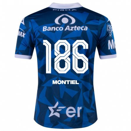 Kandiny Homme Maillot Santiago Montiel #186 Bleu Tenues Extérieur 2023/24 T-Shirt