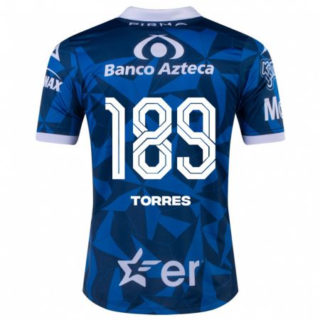Kandiny Homme Maillot Dylan Torres #189 Bleu Tenues Extérieur 2023/24 T-Shirt