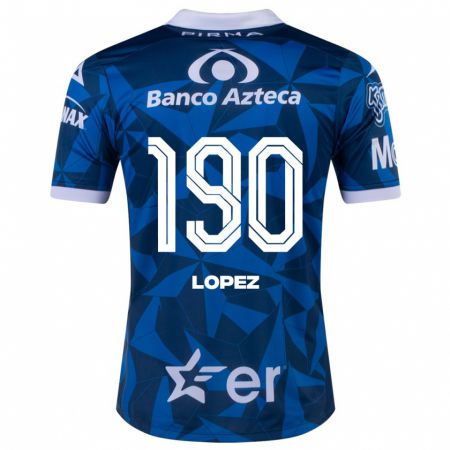 Kandiny Homme Maillot Josué López #190 Bleu Tenues Extérieur 2023/24 T-Shirt