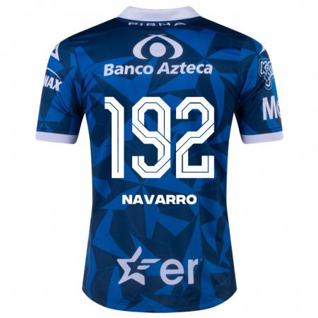 Kandiny Homme Maillot Eduardo Navarro #192 Bleu Tenues Extérieur 2023/24 T-Shirt