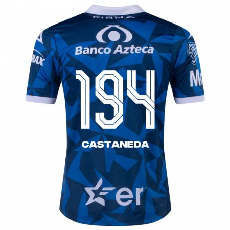 Kandiny Homme Maillot Christian Castañeda #194 Bleu Tenues Extérieur 2023/24 T-Shirt
