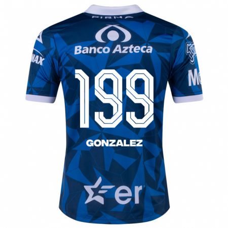 Kandiny Homme Maillot Samuel González #199 Bleu Tenues Extérieur 2023/24 T-Shirt