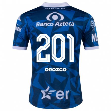 Kandiny Homme Maillot Fabrizzio Orozco #201 Bleu Tenues Extérieur 2023/24 T-Shirt