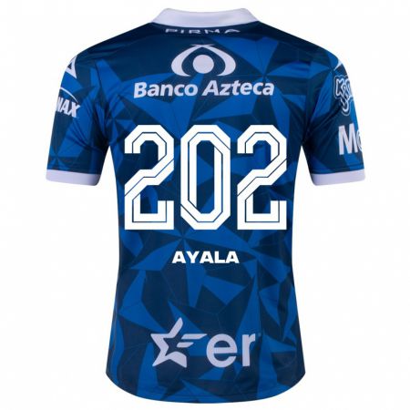 Kandiny Homme Maillot Diego Ayala #202 Bleu Tenues Extérieur 2023/24 T-Shirt