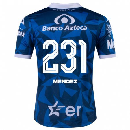 Kandiny Homme Maillot Alejandro Méndez #231 Bleu Tenues Extérieur 2023/24 T-Shirt