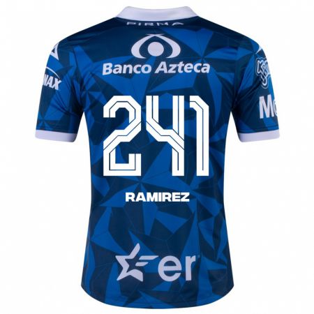 Kandiny Homme Maillot Eduardo Ramírez #241 Bleu Tenues Extérieur 2023/24 T-Shirt