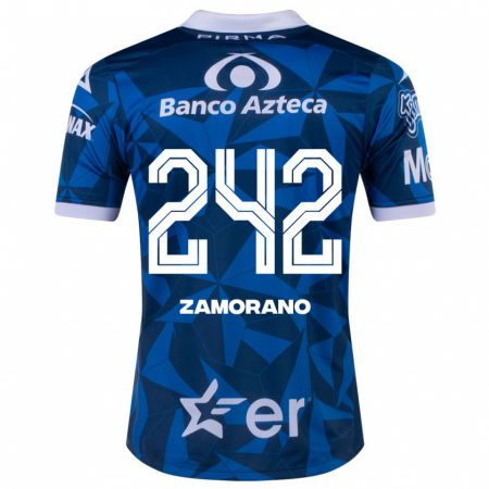 Kandiny Homme Maillot Leonardo Zamorano #242 Bleu Tenues Extérieur 2023/24 T-Shirt