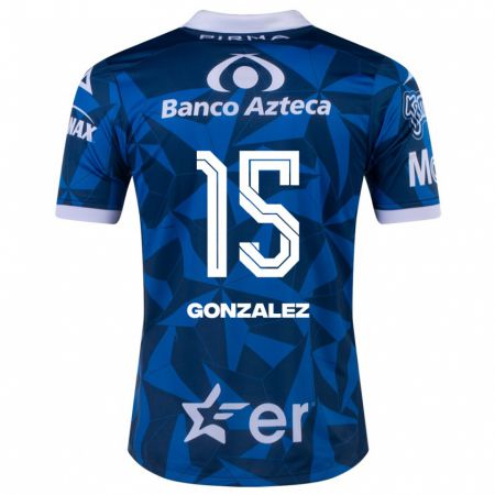 Kandiny Homme Maillot Jaqueline González #15 Bleu Tenues Extérieur 2023/24 T-Shirt