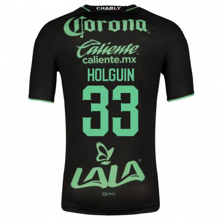 Kandiny Homme Maillot Héctor Holguín #33 Noir Tenues Extérieur 2023/24 T-Shirt